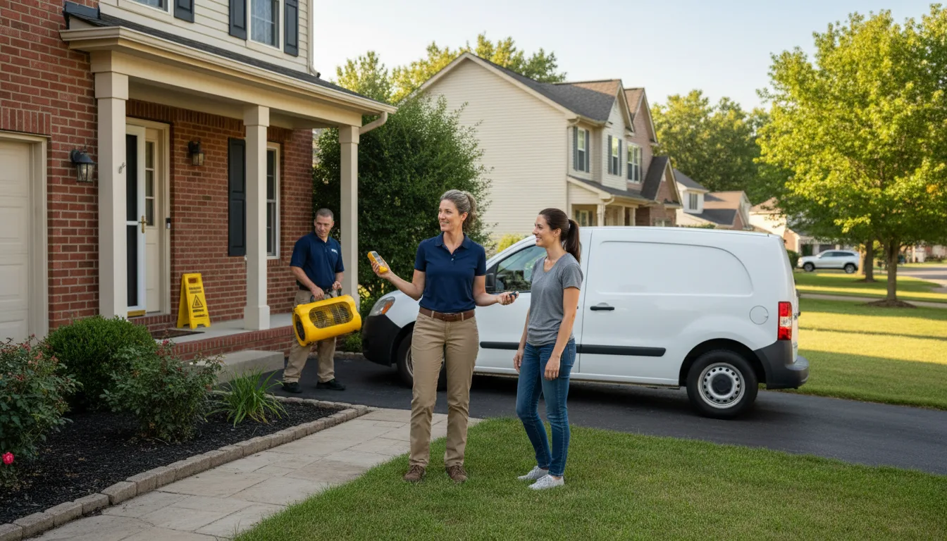 Residential water damage restoration in Colbert, WA